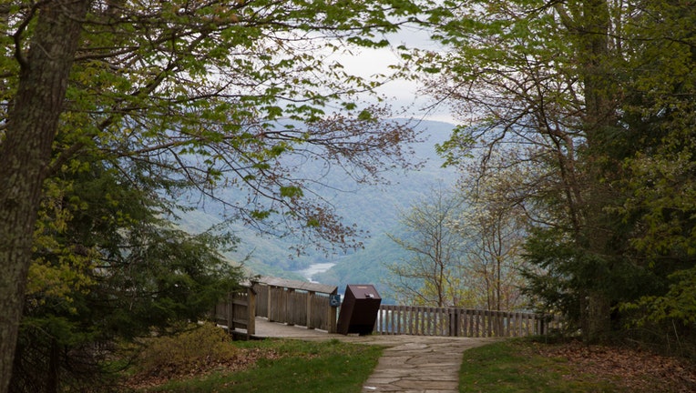 A path to an overlook of a gorge