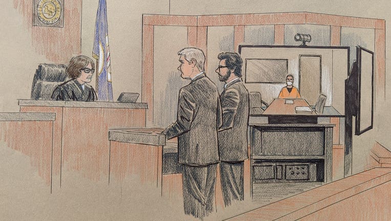 derek chauvin court appearance court sketch