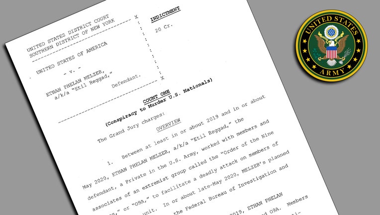 An excerpt from page one of a federal indictment