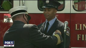 NJ fire department promotes first African-American officer