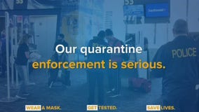 Cuomo: Police at airports enforcing pandemic quarantine