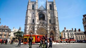 Arson suspected in fire at 15th-century Nantes cathedral in France