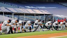 Yanks, Nats kneel in Black Lives Matter salute; Fauci's toss