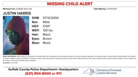 Missing child alert for teenager from Suffolk County