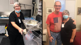 Wife takes dish washing job at nursing home to visit husband with Alzheimer's