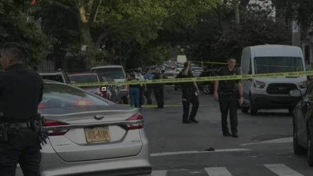 12 more shootings including man struck while visiting memorial