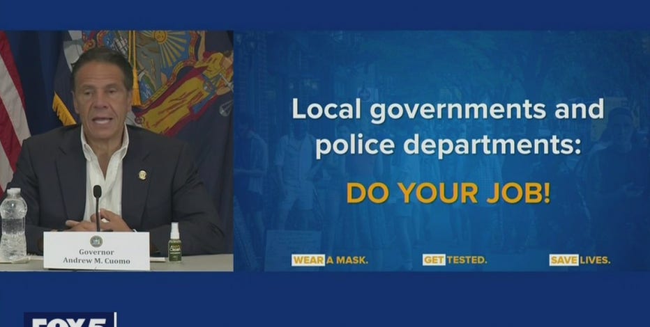 'Do your job'; Cuomo: Police must disperse crowds outside bars