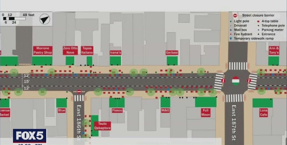 Restaurants in Bronx’s ‘Little Italy’ turning street into open-air plaza