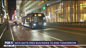 MTA: Free bus rides come to an end Monday