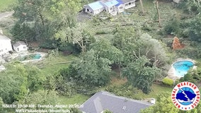 Small tornado hit New Jersey town