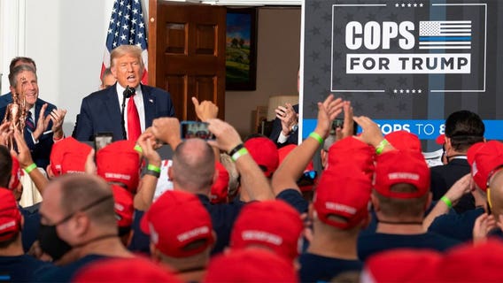 Pres. Trump to NYPD cops: 'No one will be safe in Biden's America'