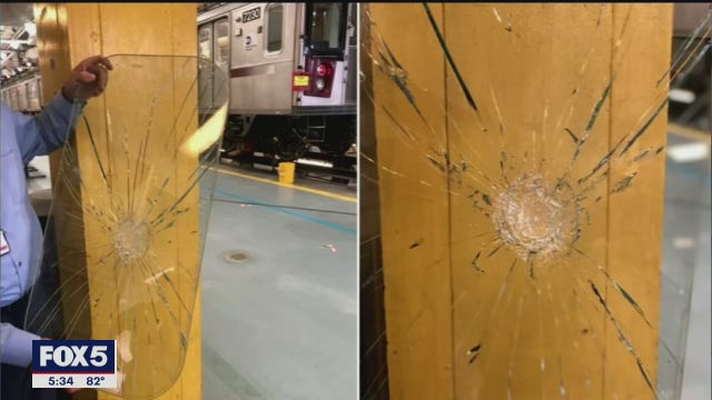 16 windows found smashed on subway train in Queens