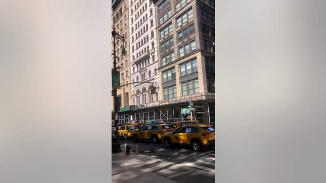 NYC taxi drivers block streets near City Hall to demand debt relief