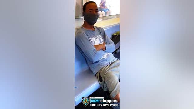 Man caught on camera attacking woman on subway train