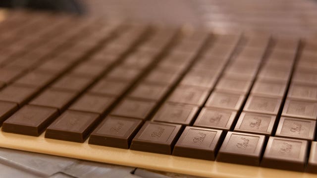 Chocolate snow rains down on Swiss town
