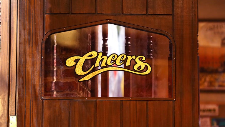 Replica of Cheers bar door