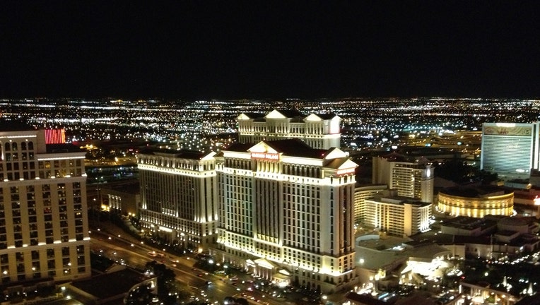Las Vegas skyline at night