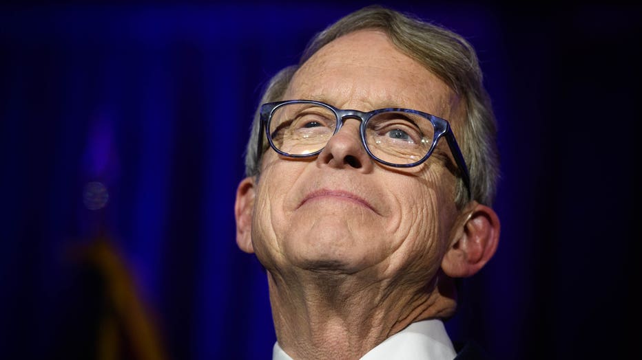 fbf4aadd-Ohio GOP Gubernatorial Candidate Mike DeWine Attends Election Night In Columbus