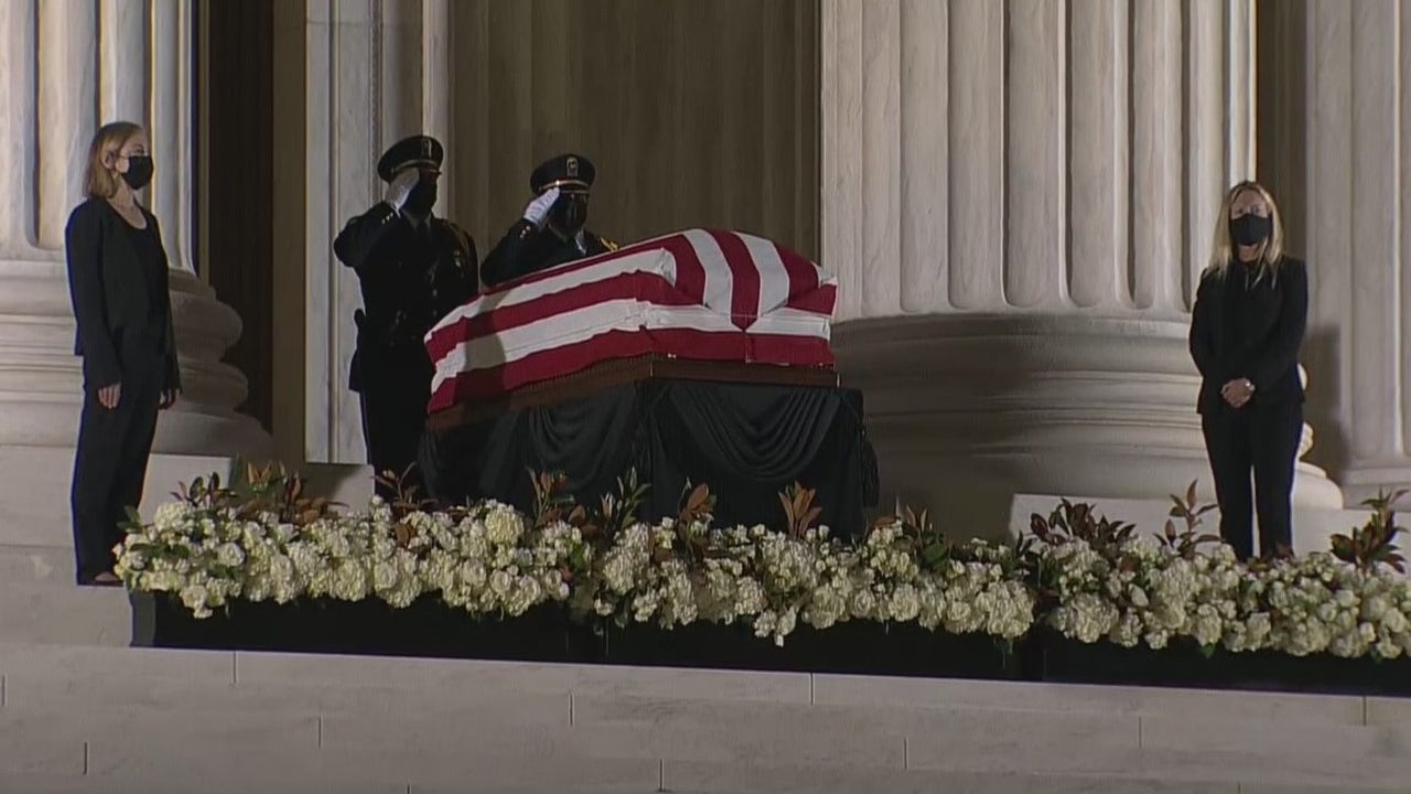 Ruth Bader Ginsburg's casket on view at Supreme Court