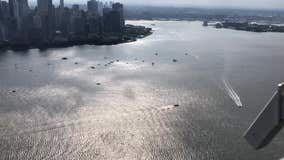 'Boaters For Trump' parade past Lower Manhattan on 9/11