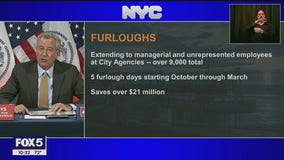 New York City to furlough 9,000 workers