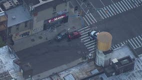 Car slams into T-Mobile store in Manhattan