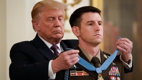 President Trump bestows Medal of Honor on soldier for role in hostage rescue