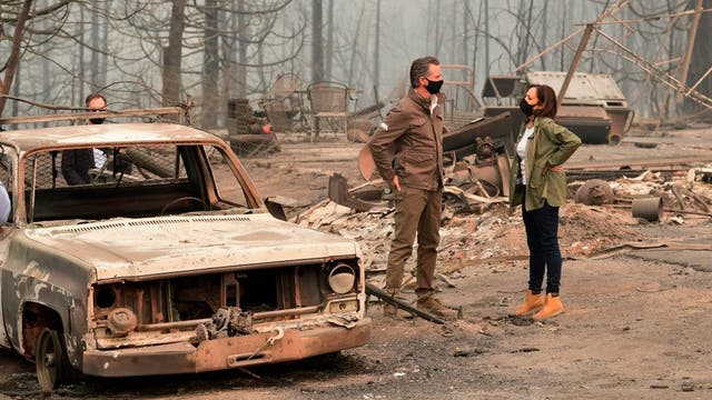 California family accuses Newsom, Harris of trespassing on property for wildfire photo-op