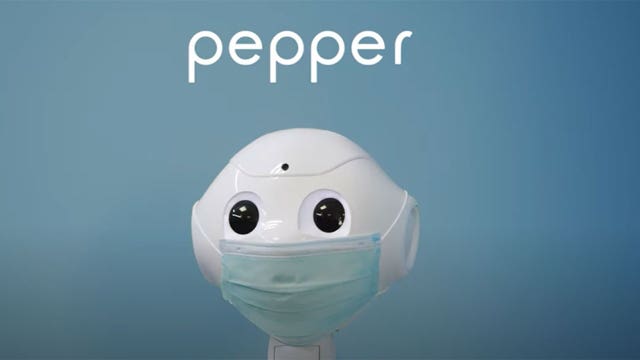 Robot can detect if people are wearing masks