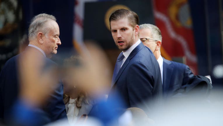  President Donald Trump's son Eric Trump attends the opening ceremony of the Veterans Day Parade on November 11, 2019 in New York City.