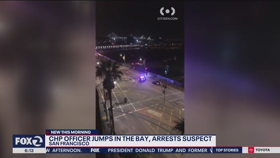 Stolen U-Haul driver dies after jumping into water; CHP officer dives in to grab him