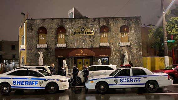 Huge party busted in Queens catering hall