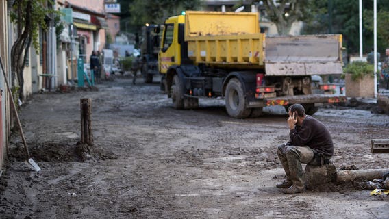 Floods in France, Italy sweep bodies out of cemeteries