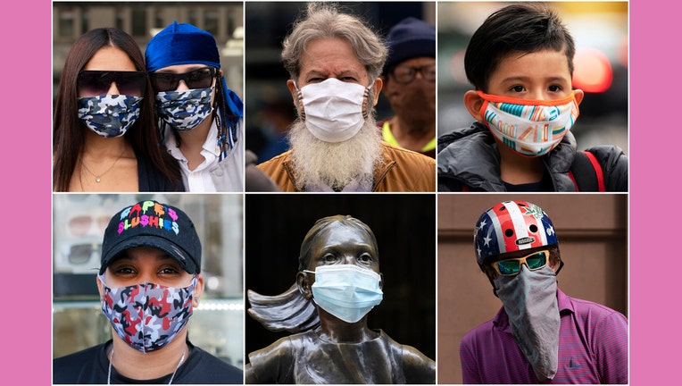 6 people wearing masks