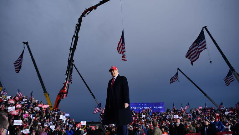 Donald Trump speaks at a campaign event.