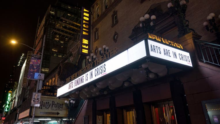 A view of the New Victory Theater in New York City.