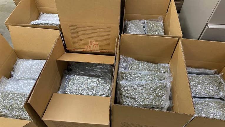 Marijuana seized in Buffalo, NY.