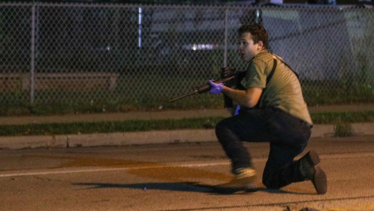 Kyle Rittenhouse is seen in Kenosha, Wis. (Photo by Tayfun Coskun/Anadolu Agency via Getty Images)