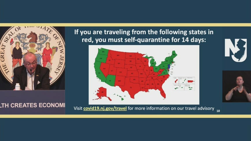 NJ governor warns about COVID surge