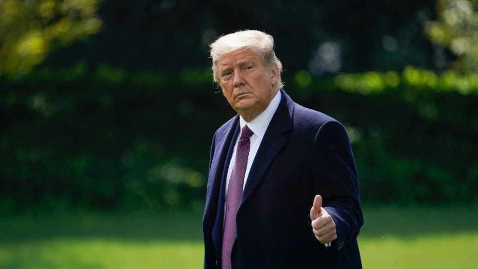 U.S. President Donald Trump walks to Marine One on the South Lawn of the White House on October 1, 2020 in Washington, DC. 