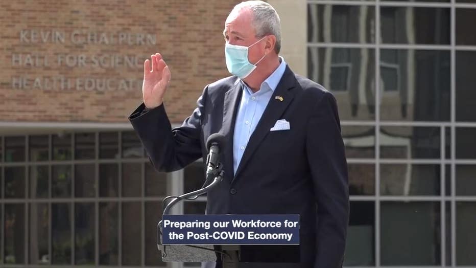 NJ Gov. Phil Murphy to quarantine for 14 days after contact tests positive for COVID-19.