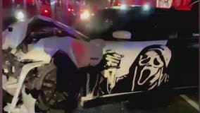 Three hospitalized after speeding vehicle strikes Uber, police say