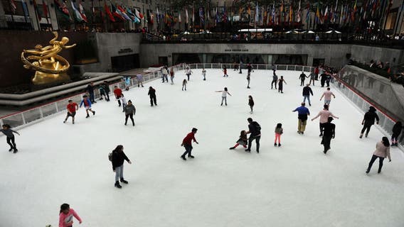 Skates (and masks) on! Rockefeller Center ice rink opens