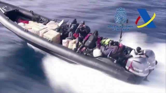 Two tons of drugs seized after high-speed boat chase in Spain
