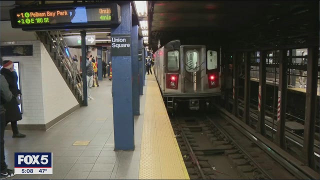 Man arrested after pushing woman in front of subway train in Manhattan