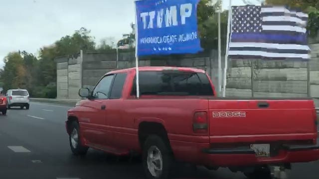 'Trump Train' takes over Beltway traffic around nation's capital