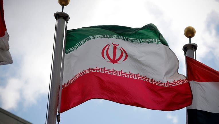 An Iranian flag is pictured at the United Nations headquarters in New York, Jan. 8, 2020. (Photo by Li Muzi/Xinhua via Getty)