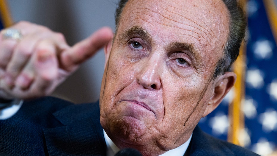 Hair Dye Runs Down Rudy Giuliani S Face During News Conference