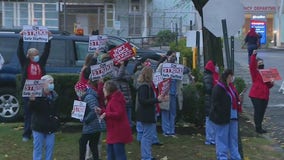 Nurses demanding better pay, more staffing strike at New Rochelle hospital