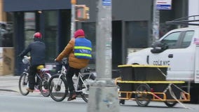 Food delivery workers still on the streets despite snowstorm